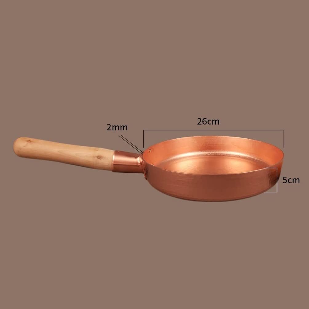 銅　フライパン 約26cm Amazon | 厚くした純銅のパンケーキフライパン純銅の本物の銅の