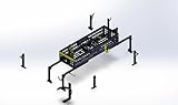 Jungle Jim’s Trailer Mate Pro Complete Trailer Rack Storage System for Blowers Trimmers and Tools, Heavy Duty Steel Organizer Fits Open Trailers 4'11