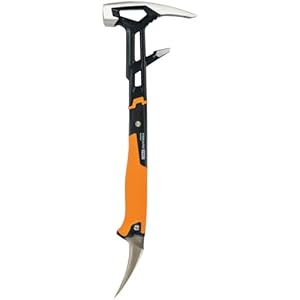 Fiskars Demolition Tool IsoCore M for a Variety of Demolition Jobs, Length: 46.2 cm, Weight: 1.38 kg, Black/Orange, 1027220