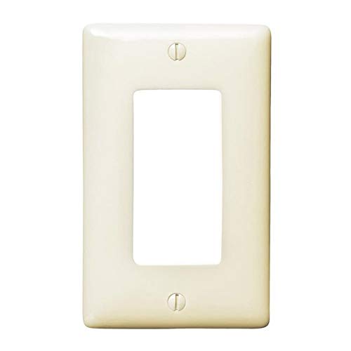 Hubbell 1-Gang Light Almond Single Decorator Wall Plate #TOP19