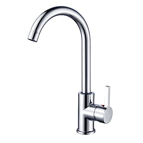 Robinet de vanité de salle de bain moderne mitigeur cuisine inox - 2