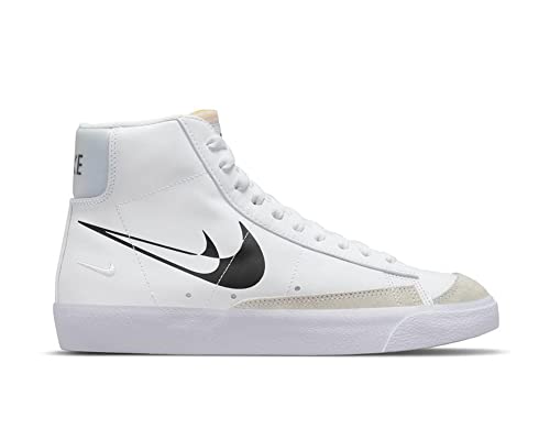 NIKE Blazer Mid '77 Damen Freizeitschuhe (DRILL HEEL), weiß - white (white), 36,5