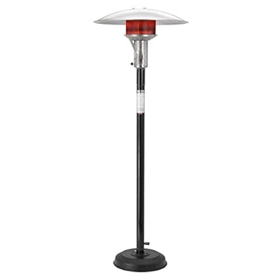 Sunglo A242 Black Movable Post Mount Patio Heater - A242B