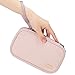 NISHEL Travel Cord Organizer Case, Double Layers Tech Electronic Bag, Essentials for Charger, Cable, Phone, Flash drive, Pink