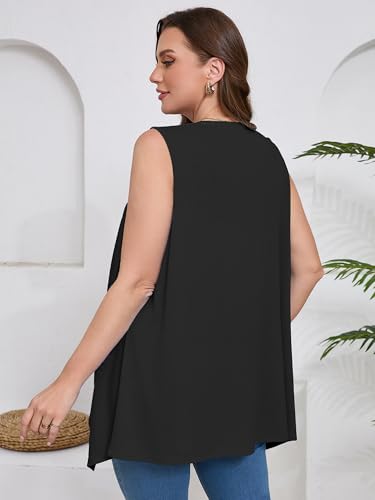 Image of AusLook Women's Plus Size Lightweight Open Front Cardigan 3 /4 Sleeve Cover Ups Shrugs Shawls and Wraps Kimono Jacket Coat