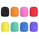 ChromLives Mikrofon Windschutz Farbig Mikrofonabdeckung Bunte Mikrofon Abdeckung Mikrofon Windschutzscheibe Schaumabdeckung Erstklassig 8 Pack