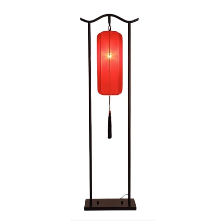 Lámpara de pie china con luz retro detive y diseño de ternera
