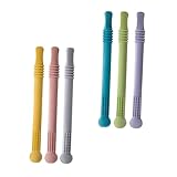 RORPOIR 6 Stück Teiliges Beißring aus Hohlem -freiem Material Für Neugeborene mit Ergonomischem Design zur Beruhigung Greiffähigkeit als für Junge Mädchen und Mütter