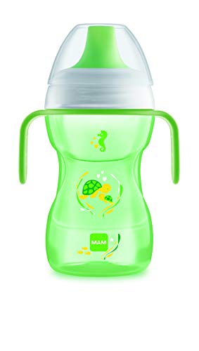 MAM ZEDMM223N Tazza Fun To Drink Cup con manici e beccuccio rigido, 8+ mesi, 270ml, neutro