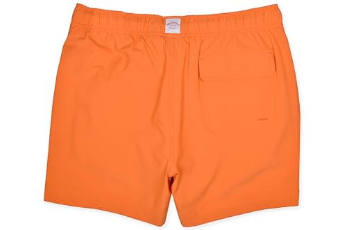 Brooks Brothers Mens 42665 5" Inseam Embroidered Montauk Swim Trunks, (XX-Large, 197060 Orange/Blue)2