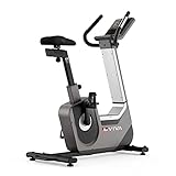 AsVIVA Heimtrainer Ergometer H25 BT Studio Pro I Integrierter LED Fitnesscomputer I Lautsprecher für MP3 | Elektrisch Einstellbarer Widerstand I Leiser Riemenantrieb I 18 kg Schwungscheibe