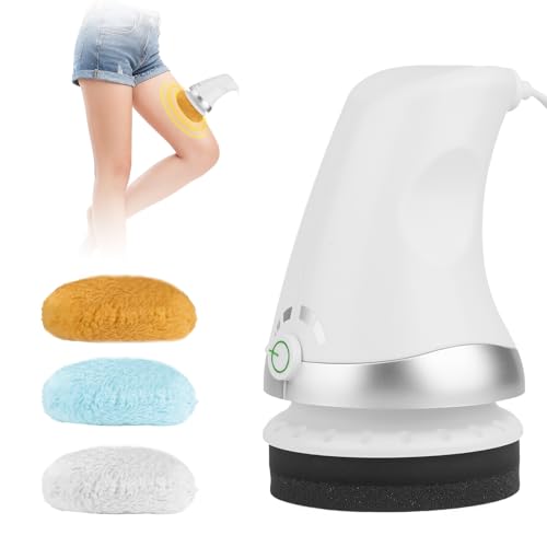 Nordic Sculpt Body Sculpting Machine Handheld Cellulite Massager with 3 Washable Pads Electric Body Shaper for Belly Waist Legs & Glutes Relieves Muscle Fatigue in Neck Shoulders and Arms