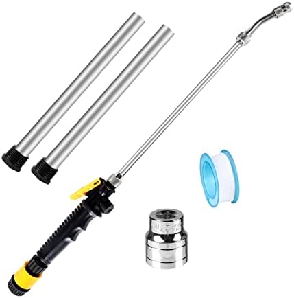 5 Pack RV Water Heater Anode Rod & RV Water Heater Flush Wand with Hex Wrench Socket Removal Tool, 9.25"L x 3/4" NPT Aluminum RV Hot Water Heater Anode Rod for Suburban, Mor-Flo, Extends RV Tank Life