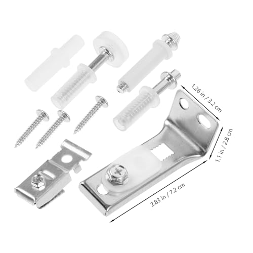 Outanaya juego de kit de herrajes para puerta doble plegable para fácil instalación y reemplazo conjunto completo de accesorios para puerta corredera diseño suave y que ahorra espacio miniatura 3