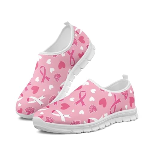 Image of Floral Sneakers for Women Colorful Art Shoes for Women Slip On Casual Work Shoes