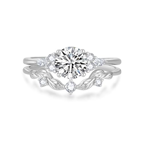 Bague de fiançailles argent 925 anti-ternissement pour mariage durable sans irritation