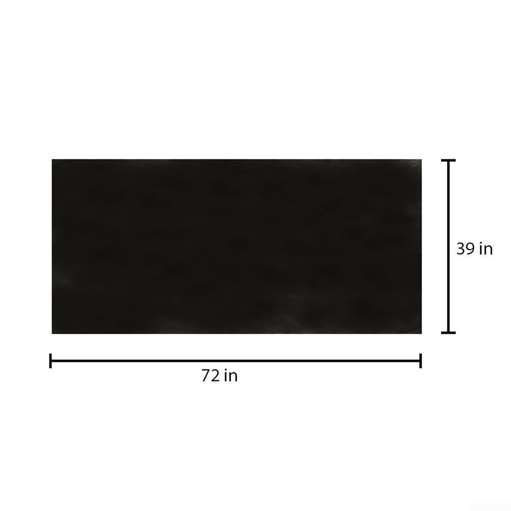 Tapis de protection de sol ignifuge pour barbecue à gaz 99 x 183 cm 3 couches en fibre de verre silicone résistant à la chaleur Tapis de barbecue extérieur antidérapant pour un nettoyage