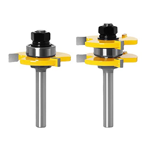 Materiale di alta qualità: realizzato con lama in lega e solida tavola in acciaio temprato, questi strumenti per la lavorazione del legno possono resistere a un uso intenso e alla prova del tempo. Il loro intelligente design anti contraccolpo garantisce un'installazione sicura.