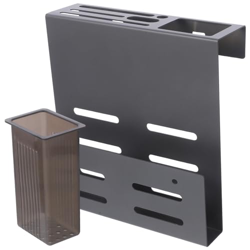 ABOOFAN Kitchen Wall Mounted Utensil Holder Multi Functional Cutlery Rack for Spoons Spatulas and Knives Space Saving Design with Draining for Easy Drying Version