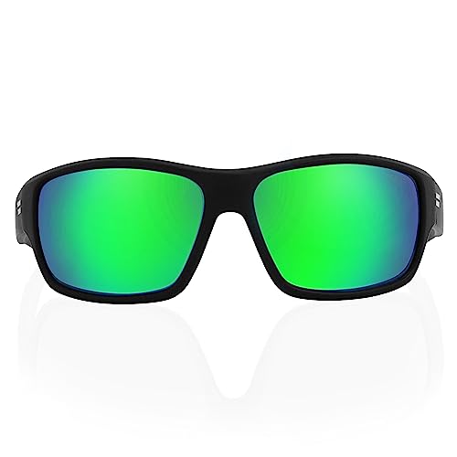 Image of TOROE Eyewear FIELD Wrap Around Sport Sunglasses With Polycarbonate Polarized Lenses, Lightweight TR90 Frame