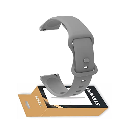 Image of 20mm Soft Silicone Nato Strap Replacement Belt Band For Fastrack Reflex Vybe Smart Watch Straps [ Not for any Other Model]