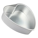 Mobestech Molde para Tartas Forma de Corazón de Aleación de Desmontable de Bandeja Práctica para Hornear Pasteles Galletas y Mousse Uso Doméstico Seguro y Fácil Desmoldeo