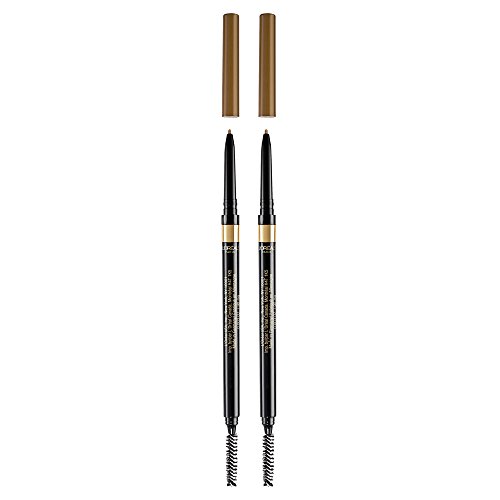 L'Oreal Paris Makeup Brow Stylist Definer Waterproof Eyebrow Pencil, Ultra-Fine Mechanical Pencil, Draws