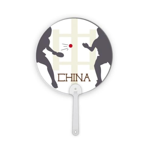 no/no China Sports - Ventilador de mesa redondo de plástico para decoración de tenis de mesa