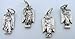 Needzo Religious Gifts Silver Tone Set of The 4 Archangels of God Pendants, 13/16 Inch