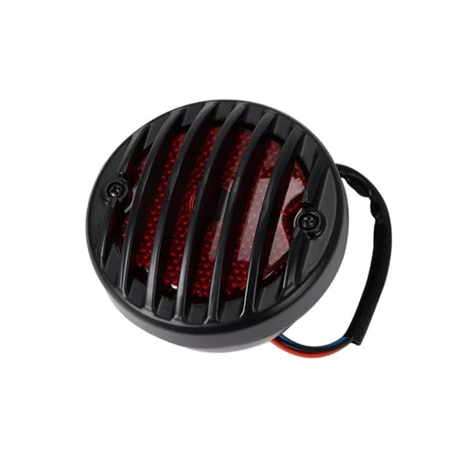 Feu arrière stop 12V rouge robuste pour custom et chopper - 6