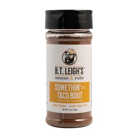 Somethin' To Taco Bout | Gourmet, Small Batch, Award-Winning, Gluten-Free, Vegan-Friendly Taco Seasoning | All Natural, No Filler, No MSG, No Corn | 4.7oz Low Sodium Taco Seasoning Cover