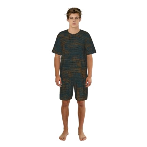 Pyjama à manches courtes homme Programming Code 1 en tissu imprimé extensible