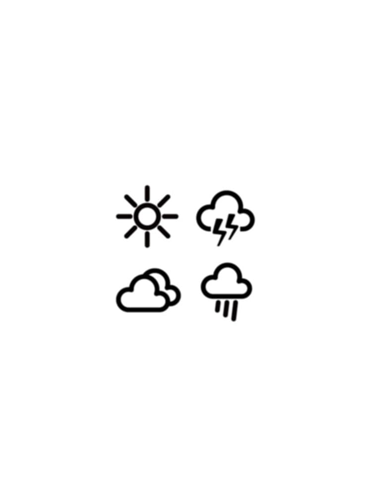 PEKNUX5 PCS Weather Heart Sunny Herbal Tattoo Stickers Waterproof Men'S Long-Lasting Female Tattoo Stickers Juice Simulation