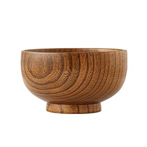 Prachtige kom Japanse stijl Jujube Wood Bowl Noodle Bowl Salad Bowl Baby Bowl Food Supplement Bowl 4.5 inch
