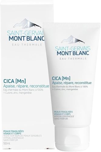 Saint-Gervais Mont Blanc - Crème Cica MN Cicatrisante & Réparatrice pour Peaux Fragilisées - Visage & Corps - 50 ml
