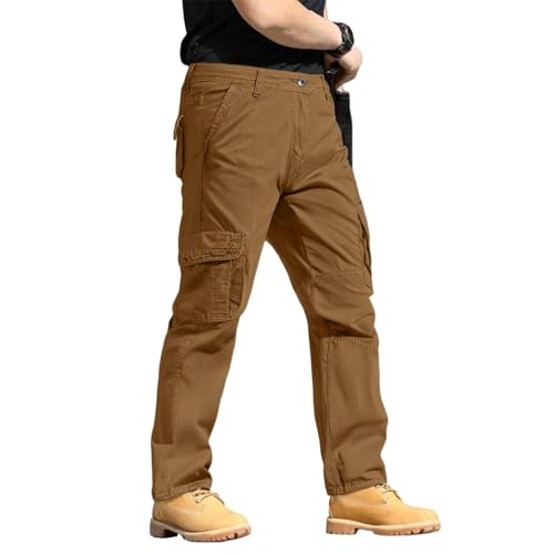 Men's Outdoor Tactical Pants Rip Stop Lightweight Waterproof Military Combat Cargo Work Hiking Pants