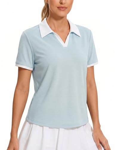 Polo sport femme stretch et respirant à manches courtes design color-block