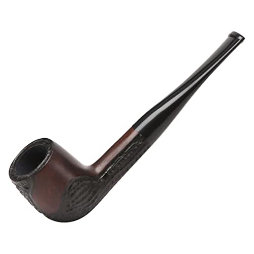 KINHA El ébano de Madera de los Tallos Rectos Hechos a Mano del Estilo Multi instala Tubos Que fuman el Tubo con el Filtro de 9m m