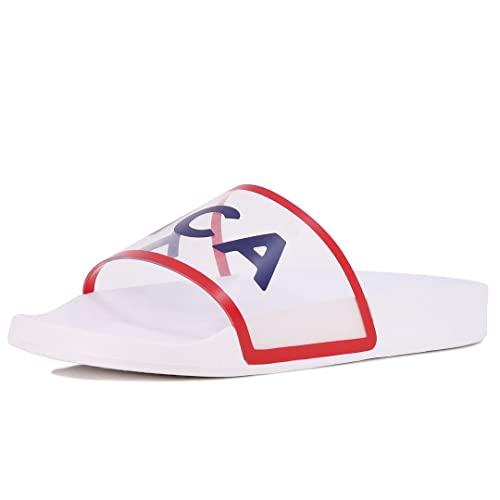 Nautica Chinelo atlético feminino, sapato de chuveiro, sandália de praia, escorregador de barco, Amm
