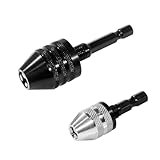 1/4 Inch Hex Shank Keyless Drill Chuck Quick Change Adapter Converter drill adapter Impact Drills Bits, Electric Tool Accessories (0.6-8mm,0.3-3.6mm)