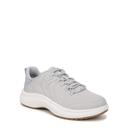 Dr. Scholl's Shoes Women's Feel at Ease Plantar Fasciitis Sneaker, Vapor Grey Fabric, 6.5