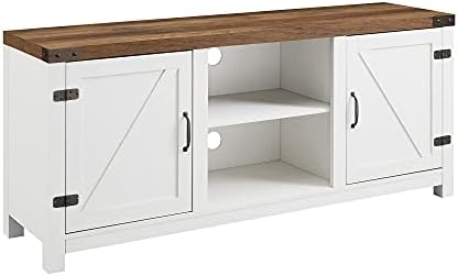 Walker Edison Larae Two-Tone Barn Door Stand