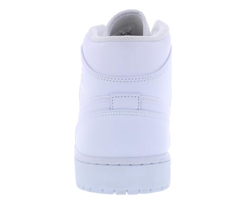 Jordan Mens Air 1 Mid 554724 136 Triple White - Size 11.54