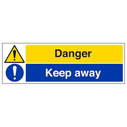 Panneau de sécurité danger en aluminium composite 600x200mm