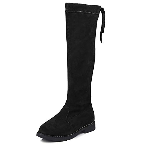UBELLA Girl's Faux Suede Over The Knee Boots Fleece Lined Winter Snow Boots (Toddler/Little Kid)