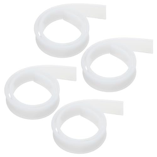 Image of MECCANIXITY Replacement Squeegee Rubber for Window, Glass, Shower Doors, Tile Wall Cleaning, 17.72 Inch, White Pack of 4