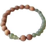 topcrystal feng shui amuleto bracciale hetian jade bracciale legno naturale donne uomini wu lou gourd charm bracciale verde jade talisman beaded bracelet vintage good luck bracelet