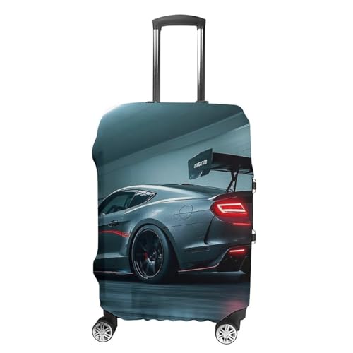 Luxury Sports Car Luggage Cover, Elastic Luggage Protector Fits 19-32in Suitcases, Washable & Anti-Scratch Suitcase Cover for Men Women M