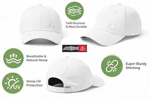 Image of Aprodo Adjustable Cap for Men & Women | Lightweight Breathable Unisex Hat for Sun Protection | for Workout, Travel, Outdoor Activities & Sports
