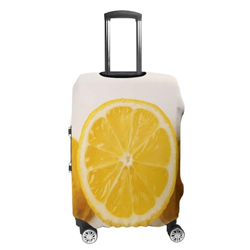 Summer Lemon Luggage Cover, Washable Elastic Suitcase Cover Protector Fit 18-32 Inch Luggage4